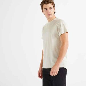 Decathlon Men's crew neck breathable fitness t-shirt - beige