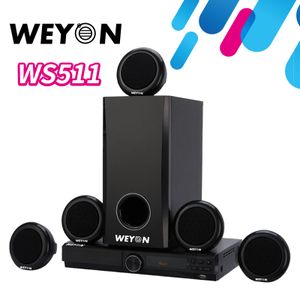 WEYON WS511 5.1 Ch Bluetooth Speaker Home Theater - Black