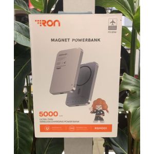 Magsafe2 RON 5000mAh Fast Charging, MagSafe Wireless Charger Gold (Magnetic Power Bank)