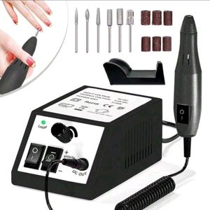 Cc Nail Art 20,000 RPM Nail Drill Kit - Electric Nail Grinder Gel Polish Remover - Portable Nail Polisher, Manicure Tools - Electric Nail Care & Pedicure Kit With Low Noise Trimmer And Nail File, Nail Polishing Tool Set - Black