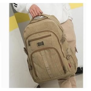 AD Classic Canvas Backpack - Khaki