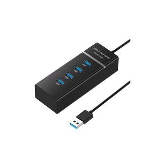 4 Port USB Hub 3.0, Data Transfer USB Data Port Hub Splitter - Black