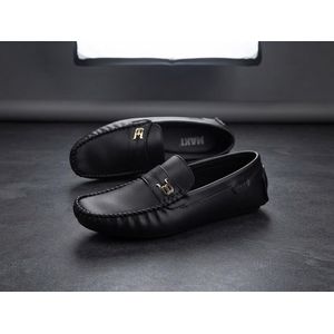 Haki Men black loafers shoe
