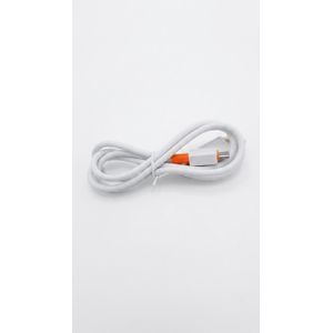 Fast Charging USB-A to Type-C Data Cable – Heavy Duty White PVC Cord for Android & Type-C (1m)