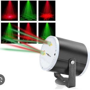 AD 2 in 1 Party Dj Lazer Music Sound Light - Multicolor