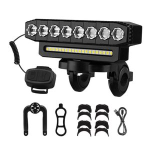 LED Bicycle Headlight with Horn – Super Bright USB Rechargeable Bike Light