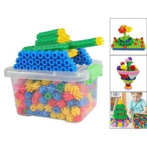Creative building toys to develop children's intelligence toys 200 pieces DIY hexagonal building blocks - Multicolour