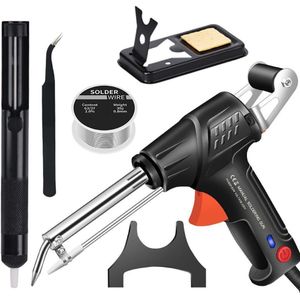 5pcs sooldering g-un set, handheld electric sooldering g-un, internal heating sooldering iron