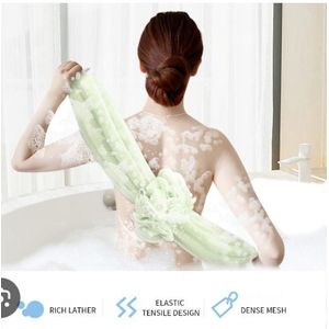 AD Back Extenderable Scrubber Loofah - Multicolour