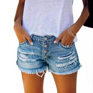BLWOENS Women's Denim Shorts - Blue