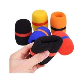 5-Piece Universal Handheld Microphone Foam Covers – Multicolor