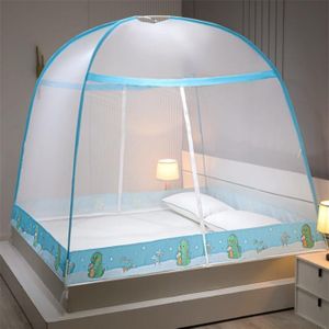 AD Four Corner Mosquito Net Canopy For Queen Size Bed - Multicolour