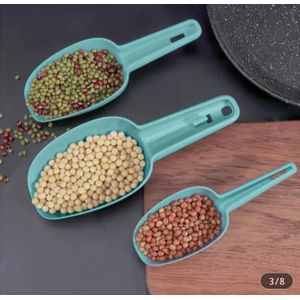 A & Shine 3pcs Multifunctional Scooper Shovel for Ice Cube Scooping- White