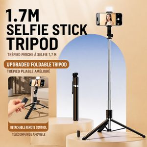 1.7M Bluetooth Selfie Stick Tripod with Remote