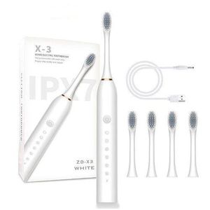 Rechargeable Electric Toothbrush + 4 Brush Heads