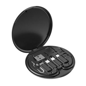TodyJeyHo Multifunctional Data Cable Storage Box Adaptor for USB-C and Micro-USB Devices Universal Data Transfer Cable