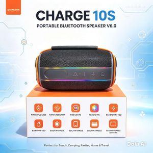 Charge 10S Portable Bluetooth Speaker V6.0 – RGB Lights