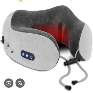 AD GALAXY Electric Neck Massaging and Relaxing Pillow - Multicolor 