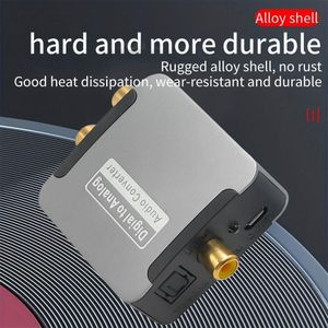 Digital to analog audio converter, optical/coaxial SPDIF to RCA 3.5mm audio adapter