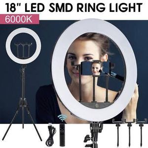 18 inches Ring light with 3 phone holders 