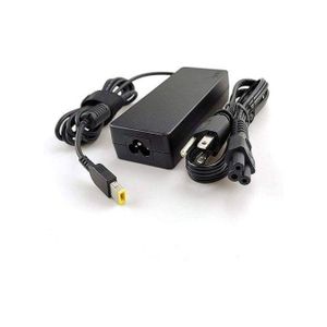 Lenovo 60W 20V Laptop Charger with Power Cable-Black