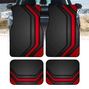 4Pcs Crystal Velvet Car Floor Mats,Non-Slip Back Auto Foot Liners