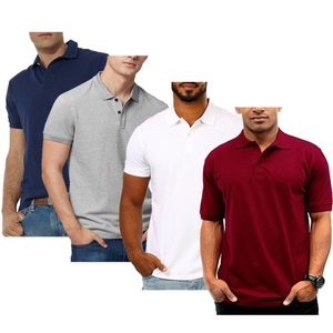 4 Piece Short Sleeve Polo Shirt - Multicolor