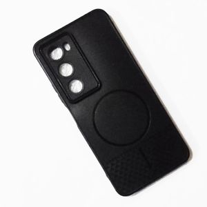 Itel CITY 100 leather Back Cover Case - Black 