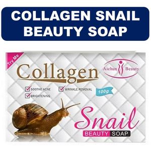 Aichun Beauty Collagen Snail Beauty Soap – 100 g