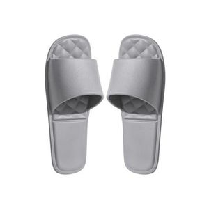 Lightweight EVA Indoor Foldable Slides Anti-slip Travel Slippers - Grey