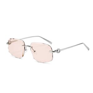 Luxury Rimless Octagonal UV400 Sunglasses for Men & Women