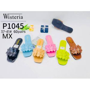 New Elegant Women’s Floral Flat Slippers