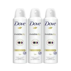 Dove Spray 250ml Invisible Dry (Pack Of 3)