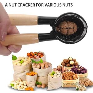 Ba Heavy duty pecan nut cracker with wooden handles 