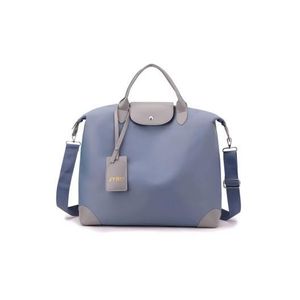  Large-Capacity Travel Duffel Bag - Multi-Pocket Weekend Gym Bag with Shoulder Strap (W37x D38 x H16)cm / (W14.6 x D15 x H6.3)inch - Blue