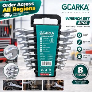 Langca 8-Piece Spanner Metric Combination Wrench Set 6-24mm –  Storage Holder