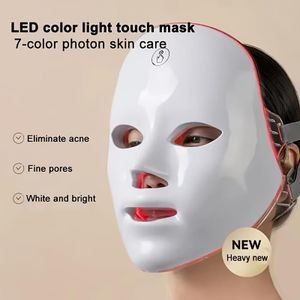 LED photon skin rejuvenation and beauty mask, home use infrared anti-wrinkle and acne-removing facial mask device