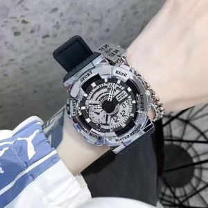 Men's Steel Wrist Watches Quartz Waterproof Bracelet Silver