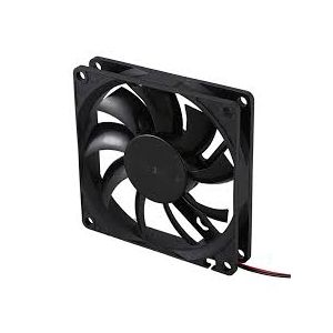 12cm 220V Cabinet Solder Smoke Exhaust Cooling Fan - Black