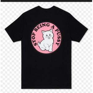 Top black t-shirt RIPNDIP "Don't Be A p  graphic tee. 
