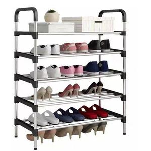 CYFAZA 5-Tiers Shoe Rack Storage Organizer 18 Pairs Large Capacity Durable