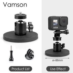 Magnetic Camera Mounting Base with Mini Ball Head, Super Strong Rubber  Coating Neodymium Magnet for DJI