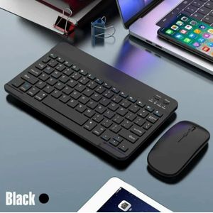 10inch BT Rechargeable Mini Keyboard Mouse Combo IOS Android Windows Tablet For iPad Mini Pro Keyboard