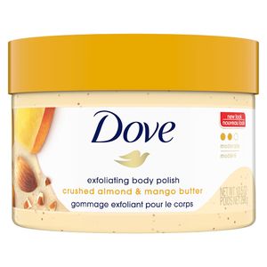 Dove Crushed Almond & Mango Butter Moderate Exfoliating Body Polish Scrub - 10.5 oz