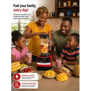 SILVER CREST Blender Heavy Duty 2L Multifunctional – 1500W High Power, Silver Crest SC-1589, 2 Jars, Smoothies, Juices, Ice Crushing, Spices, Baby Food Blender