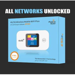 Wireless 5G 4G Lte Router  Wifi 2100mAh Mobile Hotspot with SIM Card Slot Hotspot Pocket Mifi WIFI 150mbps For Outdoor Home Office Travel