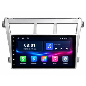 Android Screen Yaris 2008 Car Stereo Multimedia Player - GPS Navigation & Bluetooth - Silver