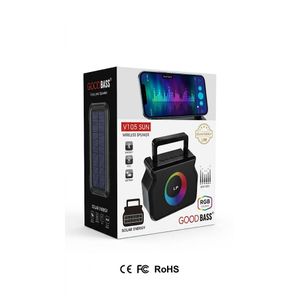 V105 Sun Solar Speaker 2026 EDITION - QUALITY Rechargeable Speaker with Solar Panel & Deep Bass