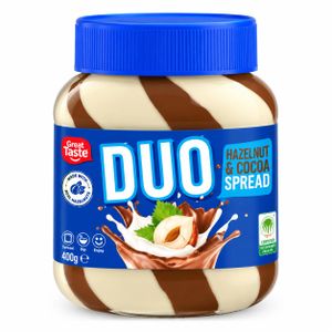 Duo Mister Choc Hazelnut and choco spread-400 g