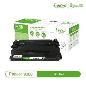 i-AICON Compatible Black Laser Toner Cartridge - CF287A – 9,000 Pages